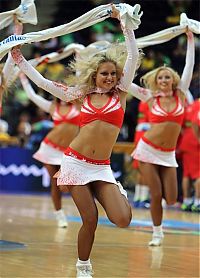 Sport and Fitness: Red Foxes cheerleader girls team, Ukraine