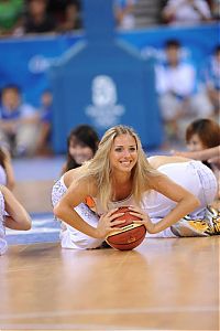 Sport and Fitness: Red Foxes cheerleader girls team, Ukraine