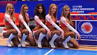 Sport and Fitness: Red Foxes cheerleader girls team, Ukraine