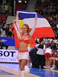 Sport and Fitness: Red Foxes cheerleader girls team, Ukraine