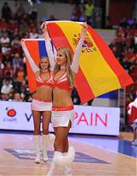 Sport and Fitness: Red Foxes cheerleader girls team, Ukraine