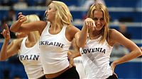 Sport and Fitness: Red Foxes cheerleader girls team, Ukraine