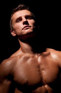 Sport and Fitness: strong bodybuilding man portrait