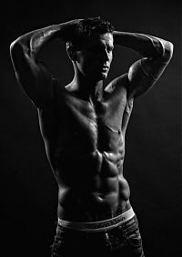 Sport and Fitness: strong bodybuilding man portrait