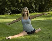 Sport and Fitness: flexible gymnastic girl