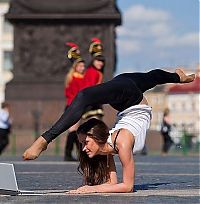 Sport and Fitness: flexible gymnastic girl