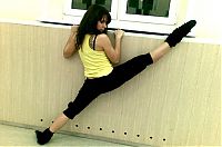 Sport and Fitness: flexible gymnastic girl