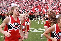 Sport and Fitness: Anna Watson, University of Georgia cheerleader, Athens, Georgia, United States