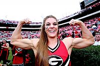 Sport and Fitness: Anna Watson, University of Georgia cheerleader, Athens, Georgia, United States