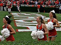 Sport and Fitness: Anna Watson, University of Georgia cheerleader, Athens, Georgia, United States