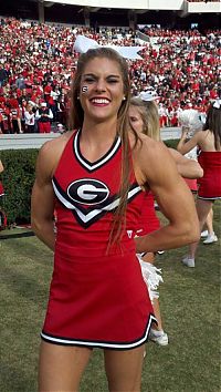 Sport and Fitness: Anna Watson, University of Georgia cheerleader, Athens, Georgia, United States