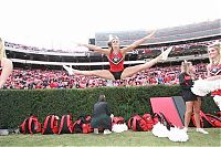 Sport and Fitness: Anna Watson, University of Georgia cheerleader, Athens, Georgia, United States