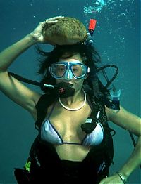 Sport and Fitness: diving girl