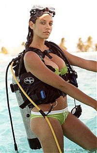 Sport and Fitness: diving girl