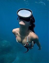 Sport and Fitness: diving girl