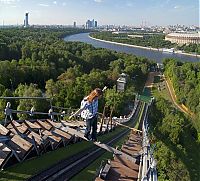 Sport and Fitness: Extreme buildering, Moscow, Russia