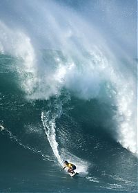 Sport and Fitness: surfing huge waves