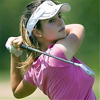 Sport and Fitness: girl playing golf