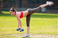 Sport and Fitness: flexible gymnastic girl