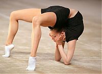 Sport and Fitness: flexible gymnastic girl