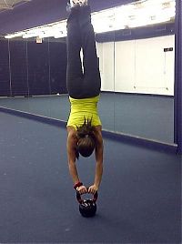 Sport and Fitness: flexible gymnastic girl