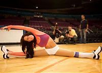 Sport and Fitness: flexible gymnastic girl