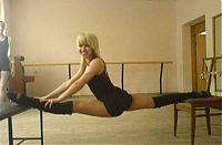 Sport and Fitness: flexible gymnastic girl