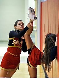 Sport and Fitness: flexible gymnastic girl