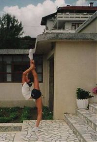 Sport and Fitness: flexible gymnastic girl