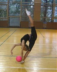 Sport and Fitness: flexible gymnastic girl