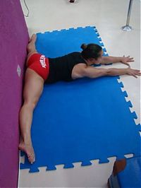 Sport and Fitness: flexible gymnastic girl