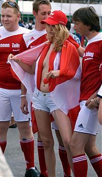 Sport and Fitness: uefa euro 2012 football fan girls
