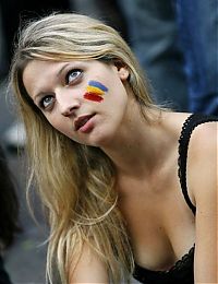 Sport and Fitness: uefa euro 2012 football fan girls