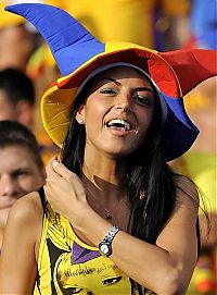 Sport and Fitness: uefa euro 2012 football fan girls