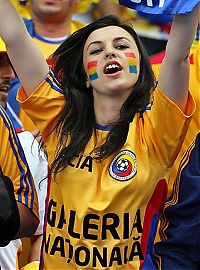 Sport and Fitness: uefa euro 2012 football fan girls