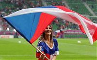 Sport and Fitness: uefa euro 2012 football fan girls