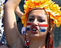 Sport and Fitness: uefa euro 2012 football fan girls