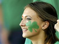 Sport and Fitness: uefa euro 2012 football fan girls