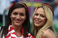 Sport and Fitness: uefa euro 2012 football fan girls