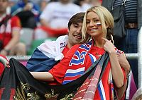 Sport and Fitness: uefa euro 2012 football fan girls