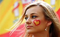 Sport and Fitness: uefa euro 2012 football fan girls