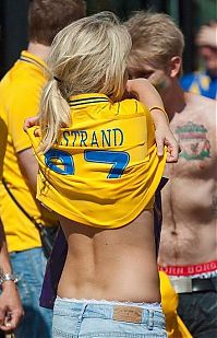 Sport and Fitness: uefa euro 2012 football fan girls