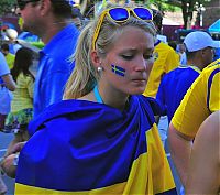 Sport and Fitness: uefa euro 2012 football fan girls