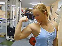 Sport and Fitness: strong fitness bodybuilding girl