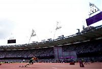 Sport and Fitness: Tilt-shift photography at the Olympics, London, United Kingdom