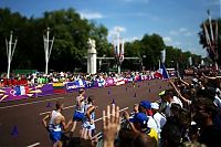 Sport and Fitness: Tilt-shift photography at the Olympics, London, United Kingdom