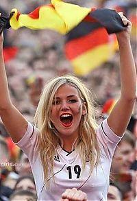 Sport and Fitness: uefa euro 2012 football fan girls