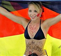 Sport and Fitness: uefa euro 2012 football fan girls