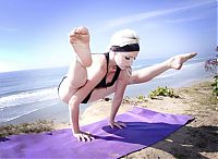 Sport and Fitness: flexible gymnastic girl