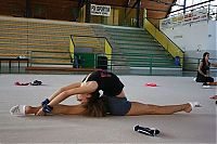 Sport and Fitness: flexible gymnastic girl